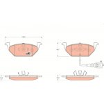 Sada brzdových destiček TRW GDB1658 - VW GOLF V 05- – Hledejceny.cz