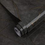 Decoroom Fólie na nábytek, mramorová fólie, samolepicí 60 x 500 cm, samolepicí fólie, mramorově – Zboží Dáma