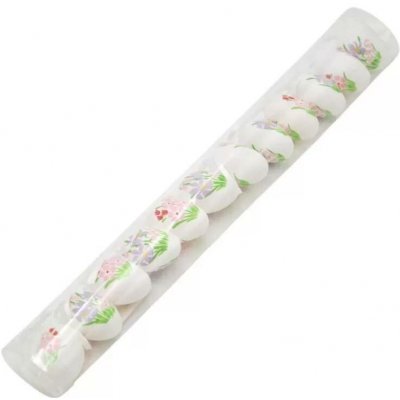 Dekorace Vejce plast tuba 4cm/12ks bal. luční kvítí – Hledejceny.cz