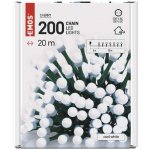 Emos D5C03 LED vánoční cherry řetěz kuličky venkovní i vnitřní studená bílá 20 m,A – Sleviste.cz