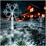 Solight LED zahradní osvětlení sněhové vločky 5ks 15x LED zapichovací 3xAA – Zboží Mobilmania