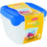 Curver Sada dóz 08560-051 Frech&Go čtverec 3 x 1,2 l – Zboží Mobilmania