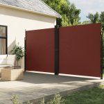 zahrada-XL Zatahovací boční markýza hnědá 220 x 600 cm – HobbyKompas.cz