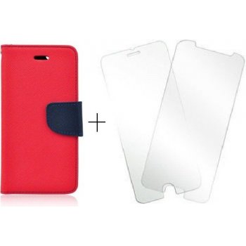 Pouzdro Ego Mobile Fancy Case na Xiaomi Mi 6 + sklo - červené