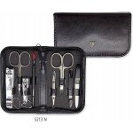 Kellermann Černá manikúra 8-ti dílná sada v černém koženém pouzdře L 52130 MC – Zboží Dáma