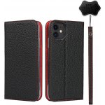 Pouzdro AppleMix Apple iPhone 11 - kožené - černé / červené – Zboží Živě