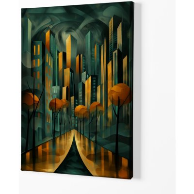 Obraz na plátně - Zlatá ulička v Chicagu FeelHappy.cz Velikost obrazu: 30 x 40 cm