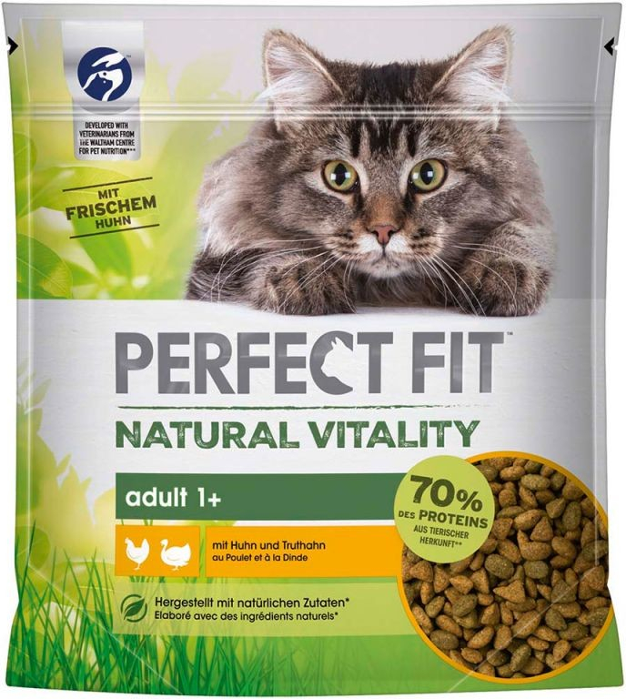 Perfect Fit Cat Natural Vitality kuřecí a krůtí 6 kg