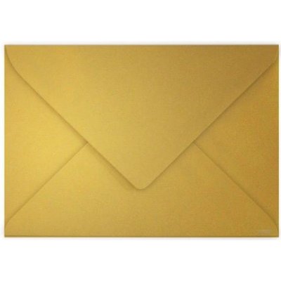 Poštovní obálka CLAIREFONTAINE C5 zlatá 120g - balení 20ks (3329680512007) – Zboží Živě