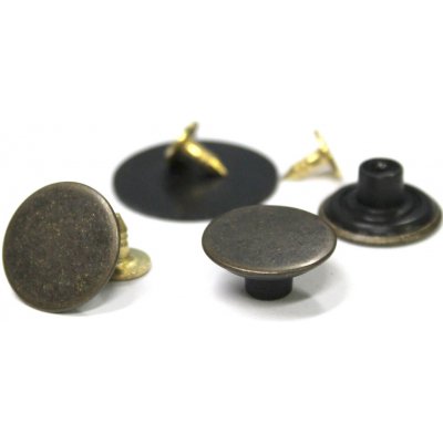 KOH-I-NOOR Knoflík natloukací jeansový 17mm FOREVER staromosaz hladký – Hledejceny.cz