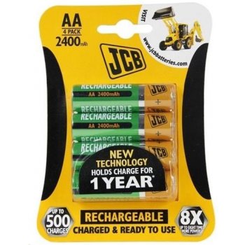 JCB RTU AA 2400mAh 4 ks JCB-HR62600RC-4B