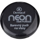 Dermacol Neon Hair Powder barevný pudr na vlasy 08 Black with glitters 2,2 g