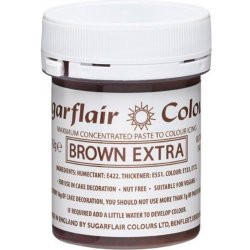 Sugarflair gelová barva extra hnědá Brown extra 42 g