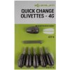 Olověná zátěž a brok Korum Quick Change Olivettes 4g 6ks