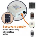 SolarEco solární set pro 2spirálový bojler MPPT DZD1.x Mini AC 2,5kW 8x Jinko Solar 440Wp