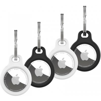 AirTag poutko FIXED Silky pro Apple AirTag 4ks 2x černé + 2x bílé (FIXSILD4-756) – Zboží Živě