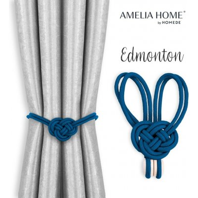 Závěsy - doplňky EDMONTON barva indigo ameliahome – Hledejceny.cz