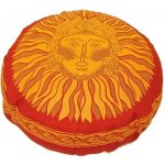 Yogashop Meditační polštář Rondo menší potisk fialový kapuk 36x15 – Zboží Dáma