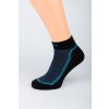 Gapo dámské kotníkové ponožky ACTIVE 1. 2. Ocelová/modrá