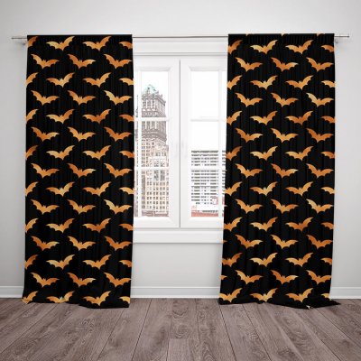 IMPAR Závěsy Halloween bats (Rozměr : 140x250, Materiál: Blackout) – Hledejceny.cz