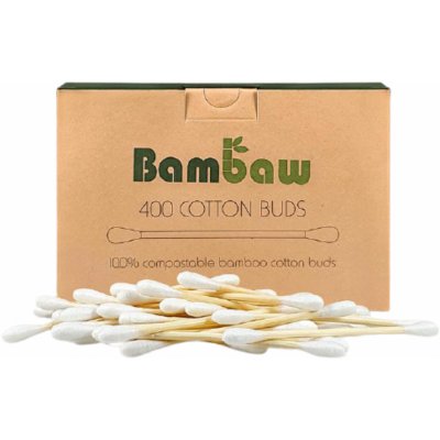 Bambaw Vatové tyčinky do uší, 400 ks – Zbozi.Blesk.cz