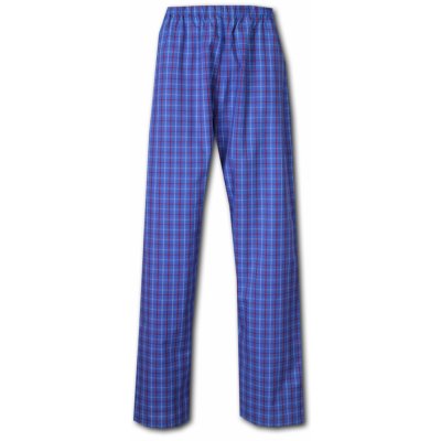 Luiz 318 pánské pyžamové kalhoty popelín modré – Zboží Mobilmania