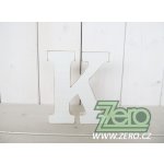 Abeceda dřevěná 'K' (18 cm) - bílá – Hledejceny.cz