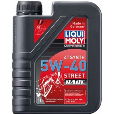 Liqui Moly 2592 Motorbike 4T Synth 5W-40 Street Race 1 l – Zbozi.Blesk.cz