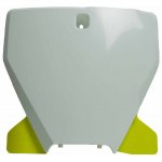 Rtech čelní číslová tabulka Husqvarna bílo-žlutá – Sleviste.cz