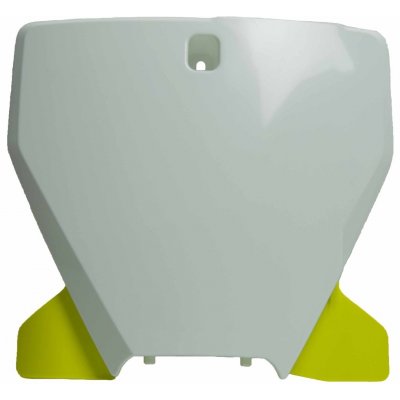 Rtech čelní číslová tabulka Husqvarna bílo-žlutá – Sleviste.cz