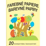 Blok barevných papírů A4 130 g/20 listů – Sleviste.cz