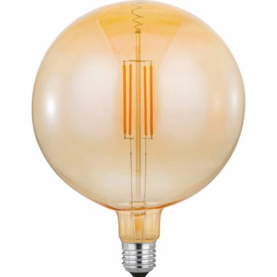 JUST LIGHT Filam. LED žárovka E27, G180, 420lm, 2700K, 4W, jantar. sklo – Hledejceny.cz
