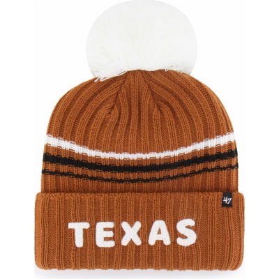 47 Brand Dámská zimní čepice Texas Longhorns NCAA Seasonal Fuzzy Script Big Pom Knit – Hledejceny.cz