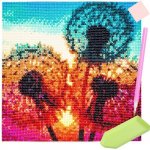 ISO Diamantové malování Pampelišky 30 x 30 cm 16212 – Sleviste.cz