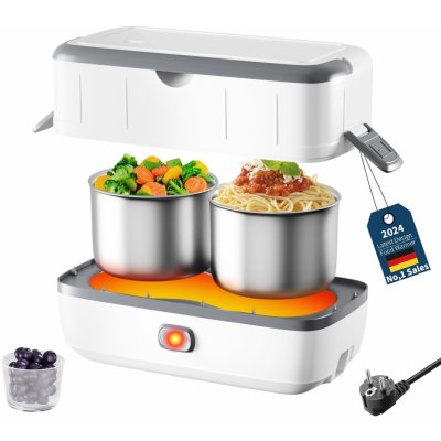 Elektrický obědový box, přenosný ohřívač jídel na cesty Kiseely (T86535363), Barvy a parametry Bílá – Hledejceny.cz