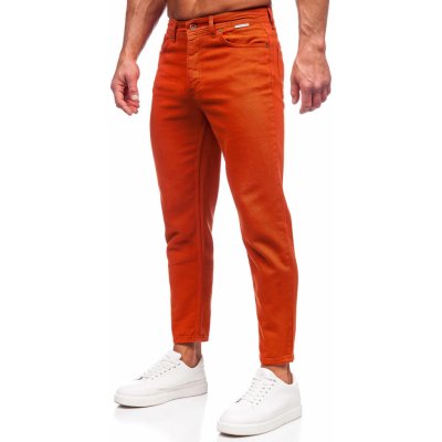 Bolf Oranžové pánské textilní kalhoty GT