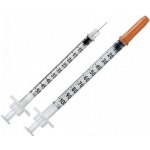 KD Medical Stříkačka inzulínová U-100 0,30 X 8 MM /29 G 0,5 ML zatavená jehla 100 ks – Zboží Dáma