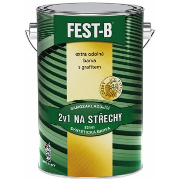 Barvy A Laky Hostivař FEST-B S2141, antikorozní nátěr na železo 0101 světle šedý, 5 kg