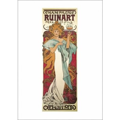 Pohled Alfons Mucha – Champagne Ruinart pohled, krátký – Zbozi.Blesk.cz