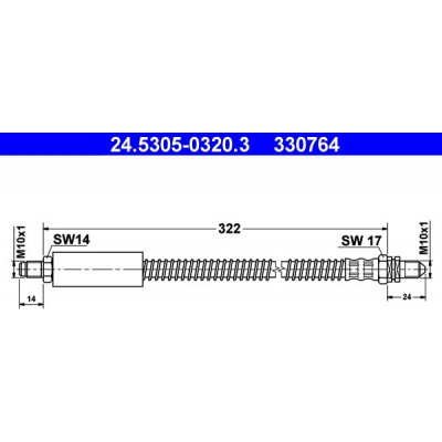 Brzdová hadice ATE 24.5305-0320.3