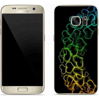 Pouzdro mmCase Gelové Samsung Galaxy S7 - barevná srdíčka – Zboží Mobilmania