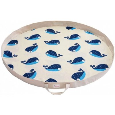 3 Sprouts Hrací podložka Vak Whale Blue – Sleviste.cz