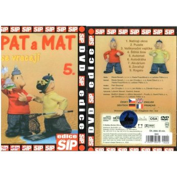Pat a Mat 5 Balení Papírový obal DVD