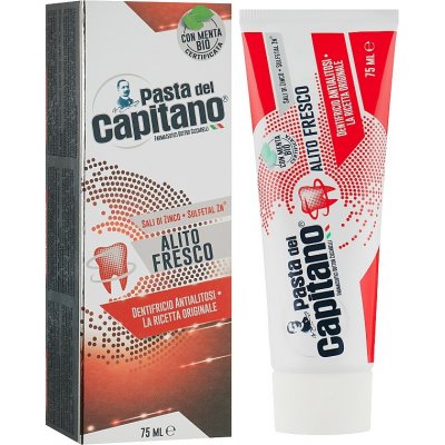 Pasta del capitano Alito fresco zubní pasta proti zápachu z úst 75 ml – Zbozi.Blesk.cz