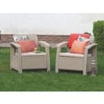 Allibert Corfu Duo hnědá / warm taupe 2 ks – Hledejceny.cz