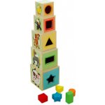Woody 95005 Věž z 5ti kostek Zvířátka – Zboží Živě