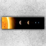 IMPAR Fotografie na plátno Planety sluneční soustavy 140x40 cm – Hledejceny.cz