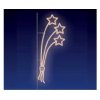 Vánoční osvětlení CITY SM-930008 Půlměsíc s hvězdicí 75x135 cm- teplá bílá bílá