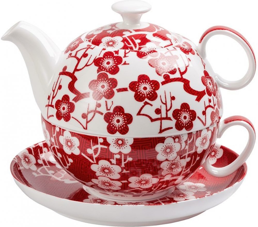 Oxalis Sakura bone china tea for one čajová porcelánová souprava 0,3 l/0,5  l | Srovnanicen.cz