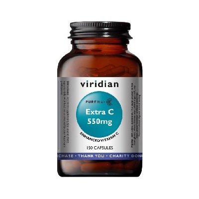 Viridian Extra C 550mg Vitamín C 550mg 150 kapslí